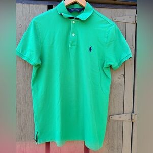 Ralph Lauren Men's Green Polo Golf Shirt M Pro Fit